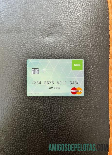 Letônia SEB Bank Mastercard Photolook Front amostra